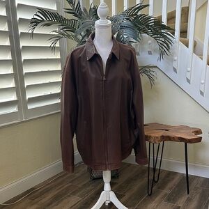 Ralph Lauren Men's Brown Leather Jacket